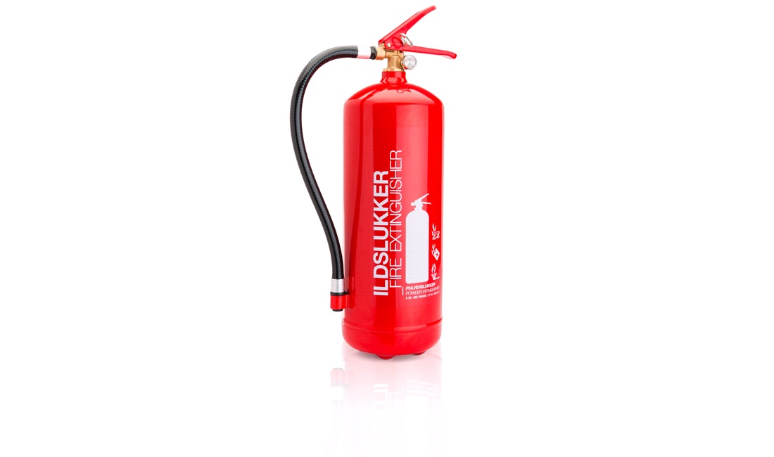 Pulverslukker 6kg. ABC EN3 27A/183B/C