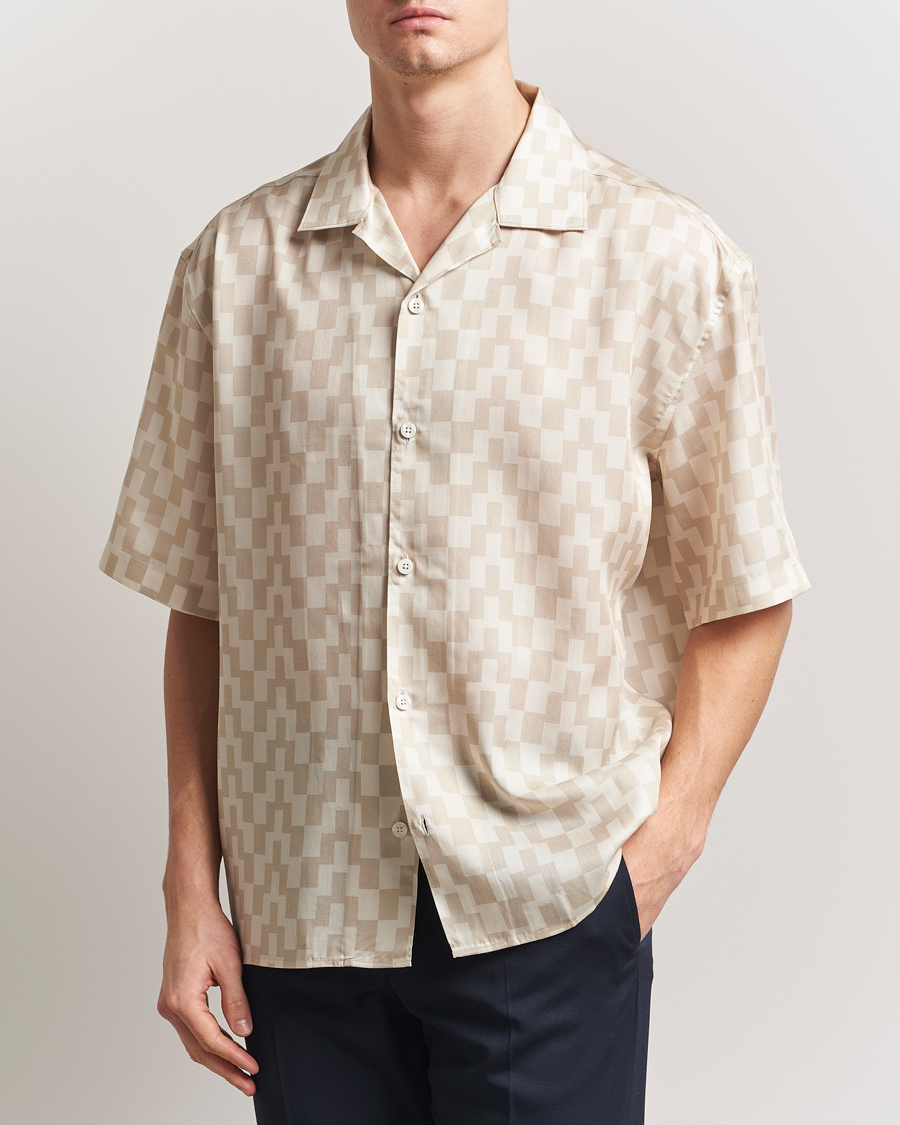 J.Lindeberg Ellis Stack Bridge Print Shirt Moonbeam