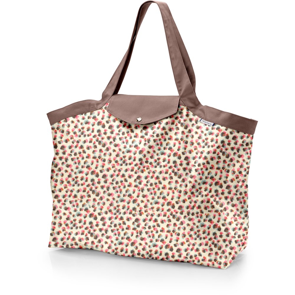 Grand Sac Cabas En Tissu Confetti Aqua