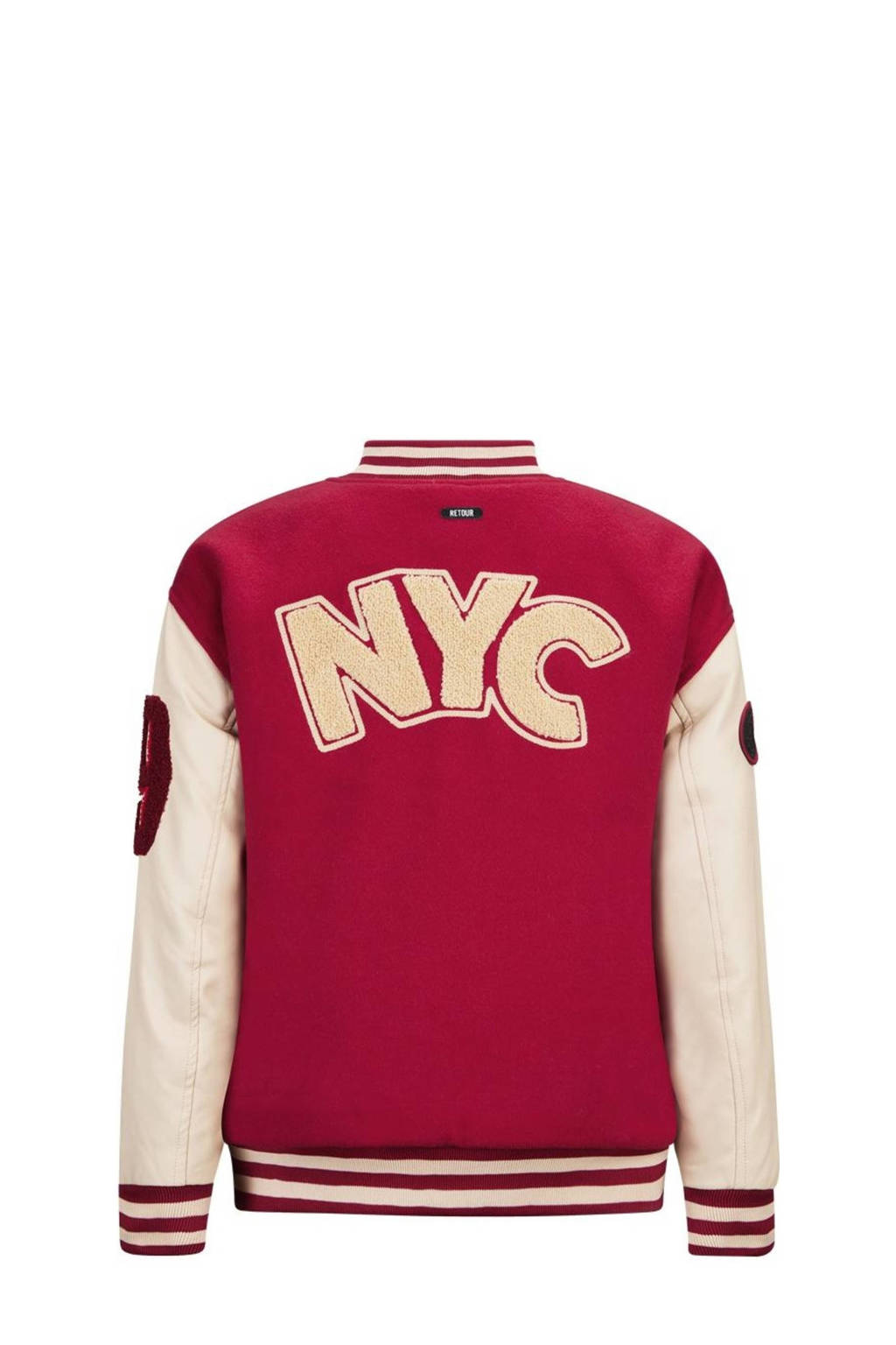 Retour Jeans bomberjack winter Caro donkerrood/ecru