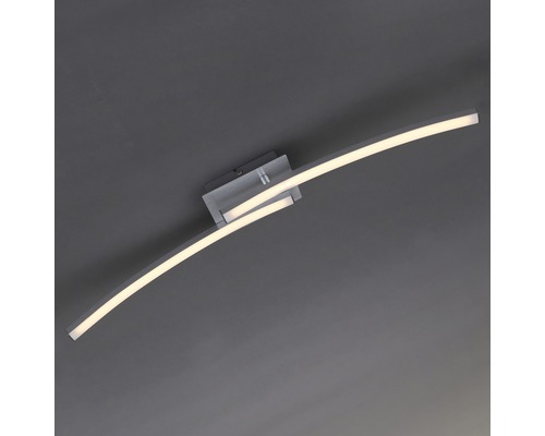 LED plafondlamp 2x6W 480 lm 3000 KL 63,5 cm Go aluminium/wit
