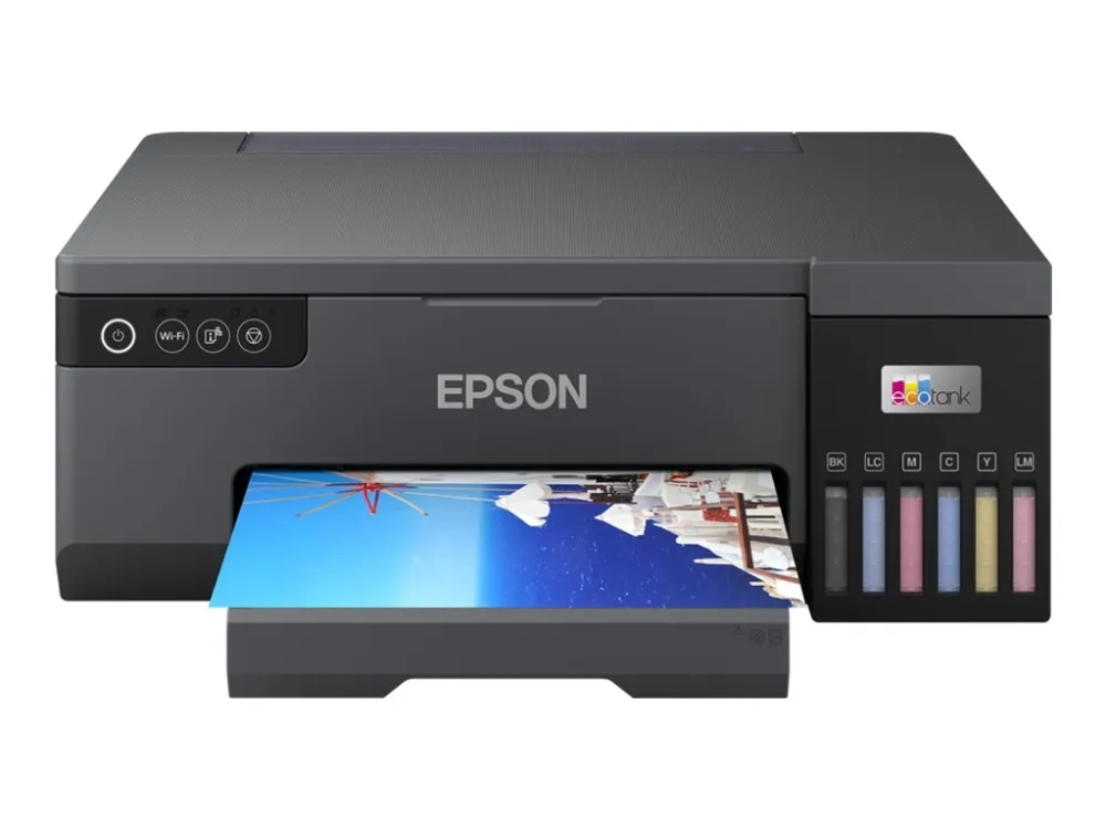 Epson EcoTank L8050 - Printer - farve - blækprinter - ITS - A4 - 5760 x 1440 dpi - op til 8 spm (mono) / op til 8 spm (farve) - Wi-Fi(n)