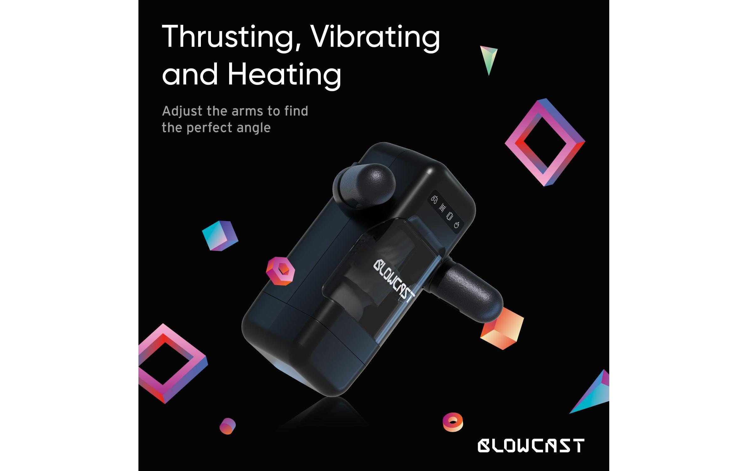 Masturbator Blowbot Schwarz<br>Vibrierendes und wärmendes Sextoy für den Mann