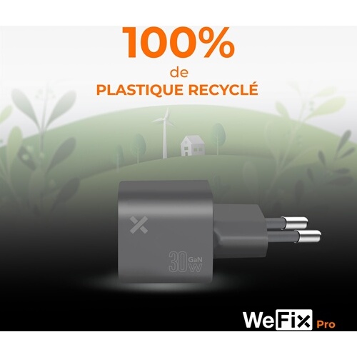 Chargeur pour téléphone mobile Wefix Pro CHARGEUR SECTEUR USB-C GaN 30W