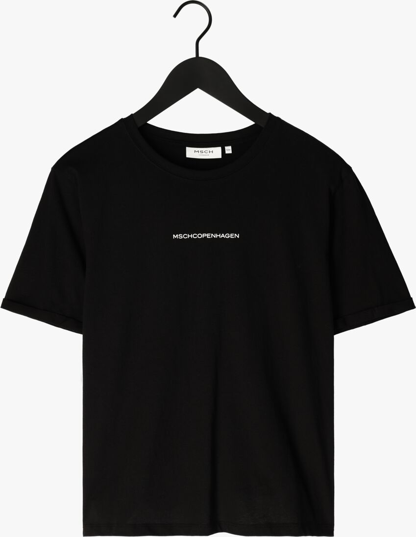 MSCH COPENHAGEN zwarte msch copenhagen t-shirt terina organic small logo tee