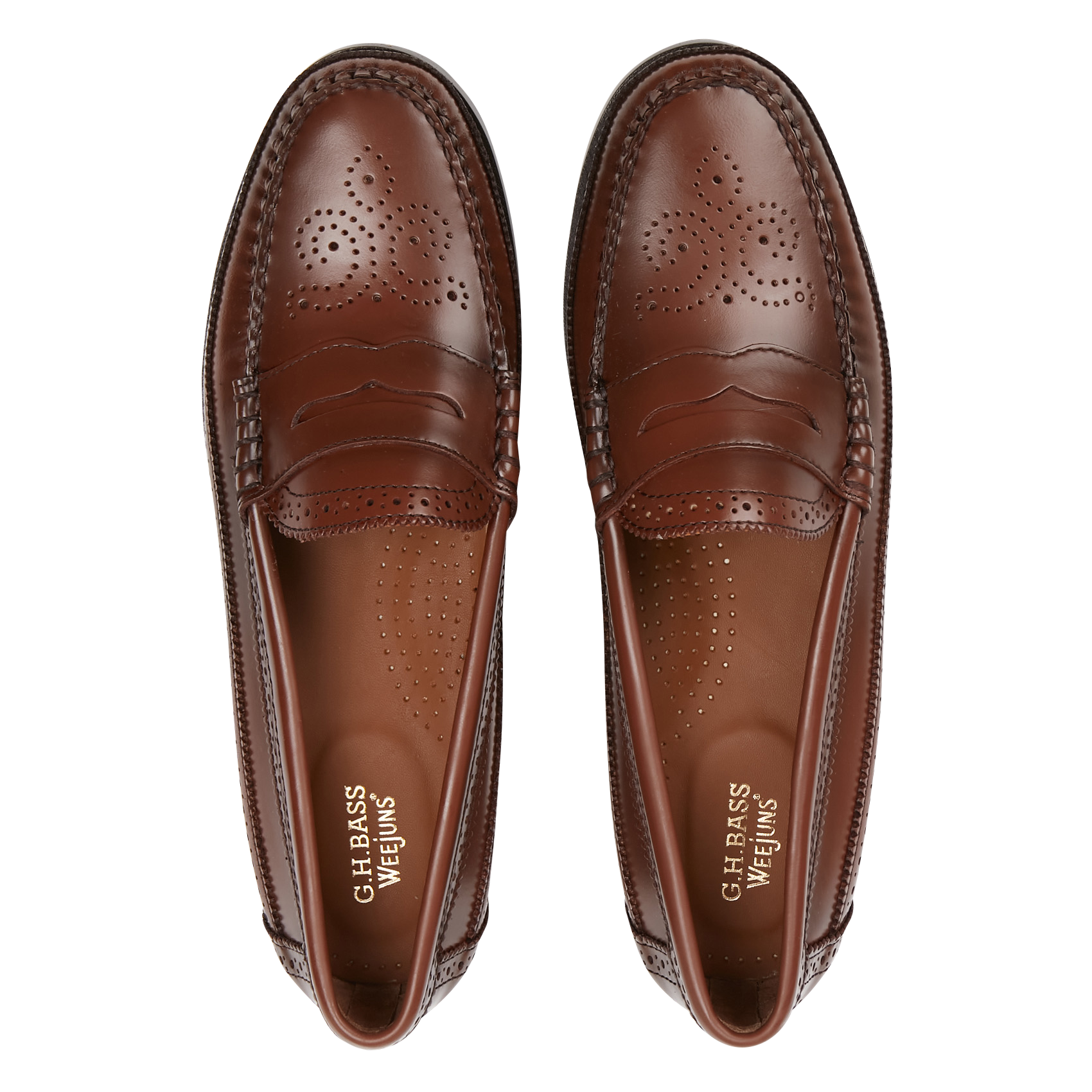PENNY BROGUE - Mocassins en cuir| Marron