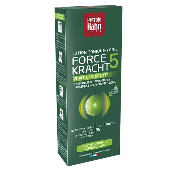 Loção Tônica de Vitalidade Petrole Hahn Green Strength 5 para Cabelos Normais 300ml