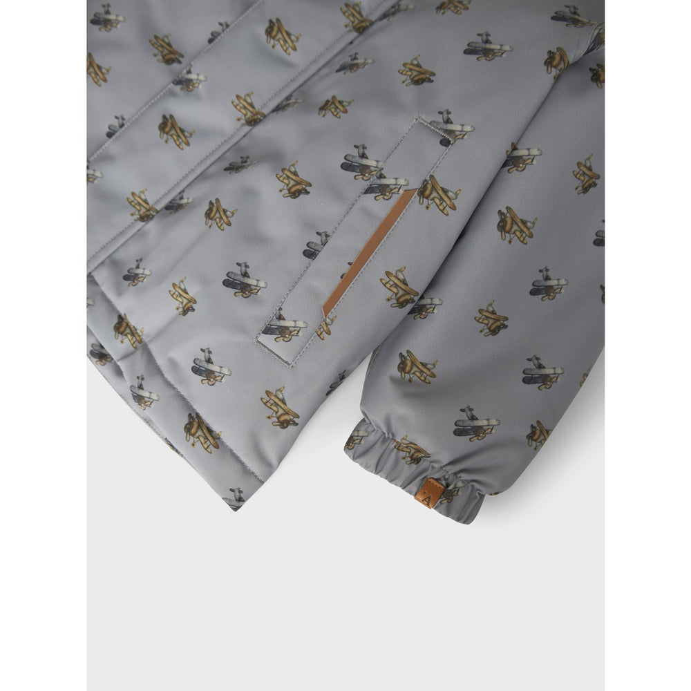 Køb Lil'Atelier Ultimate Grey Airplanes Nmmlasnow10 Jkt Fo Aop1 Lil