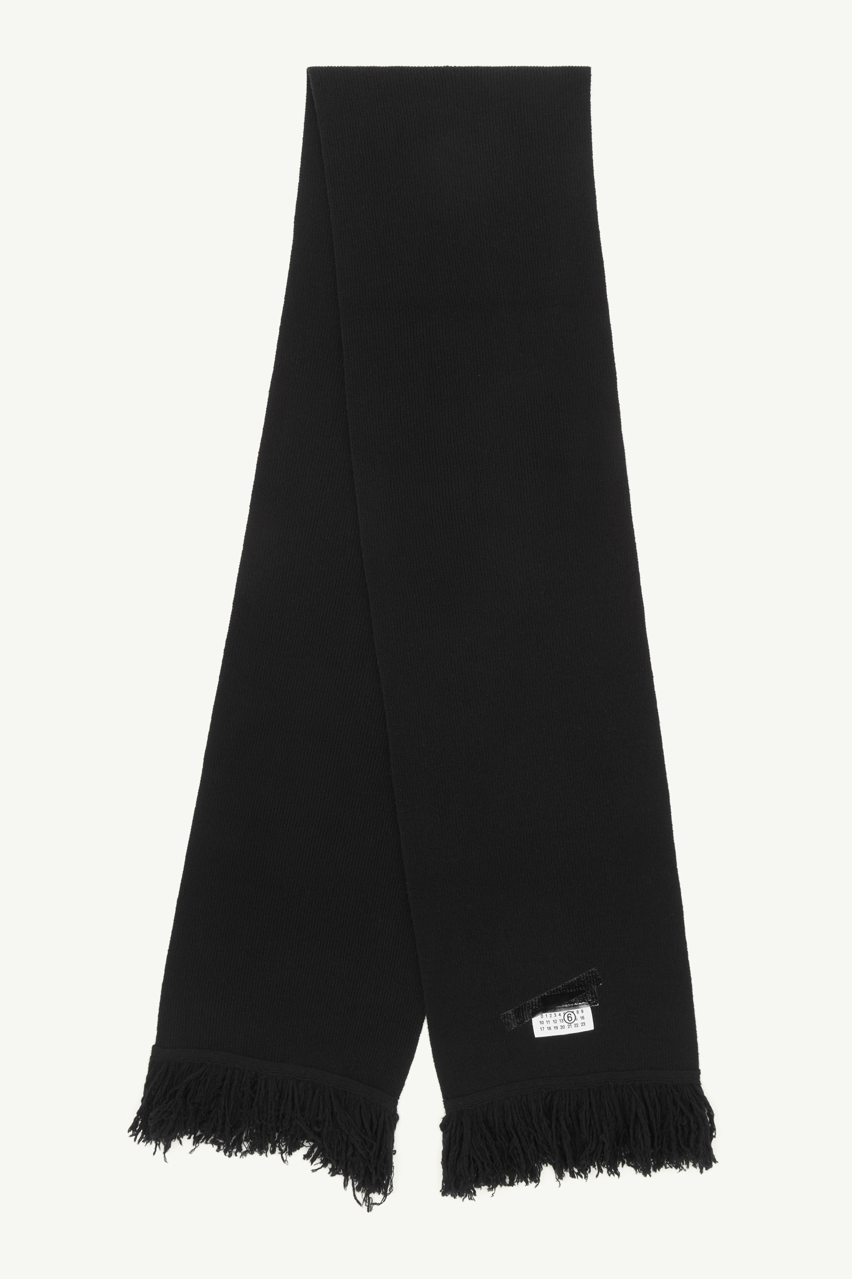 Écharpe en laine à étiquette bande adhésive pour homme | MM6