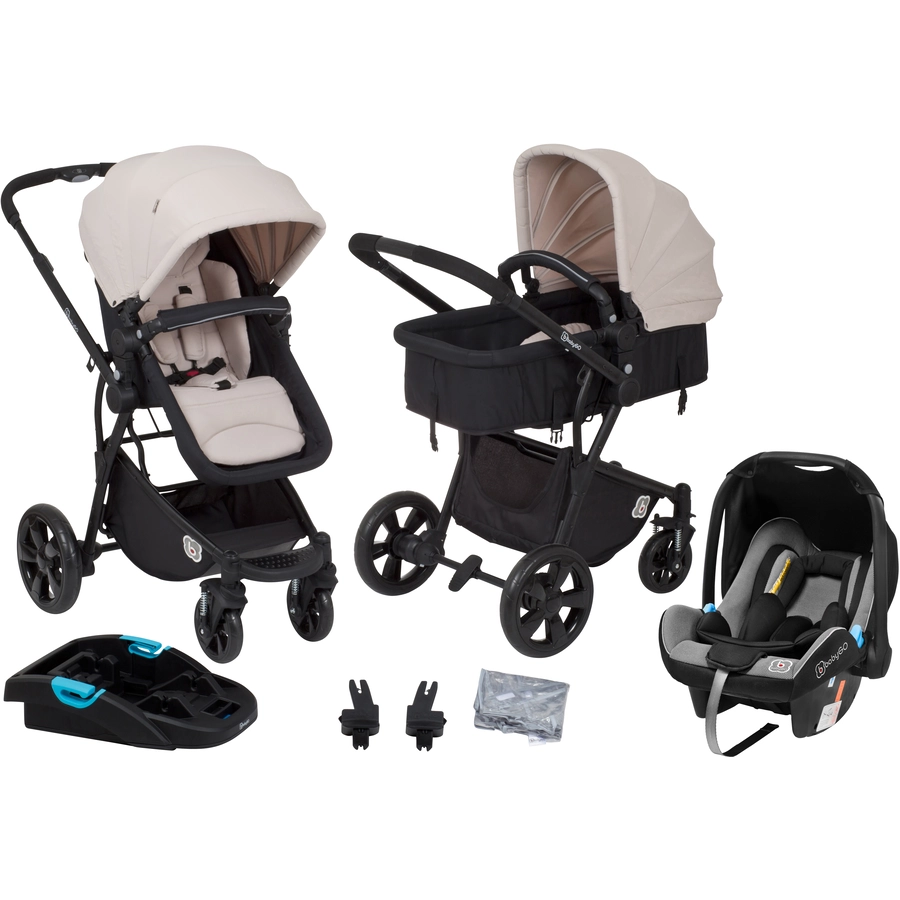 babyGO Kinderwagen Summer Beige