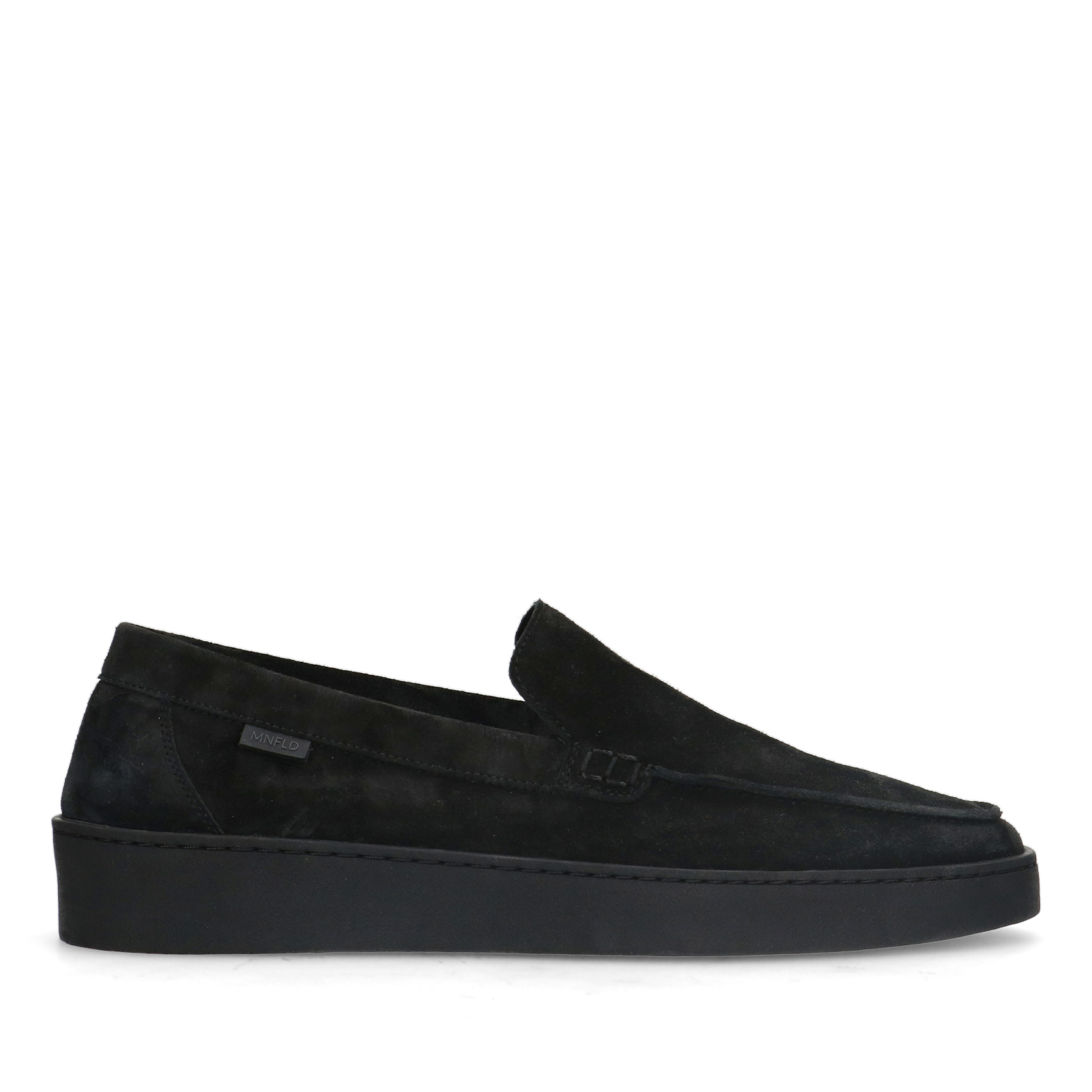 Zwarte suède loafers