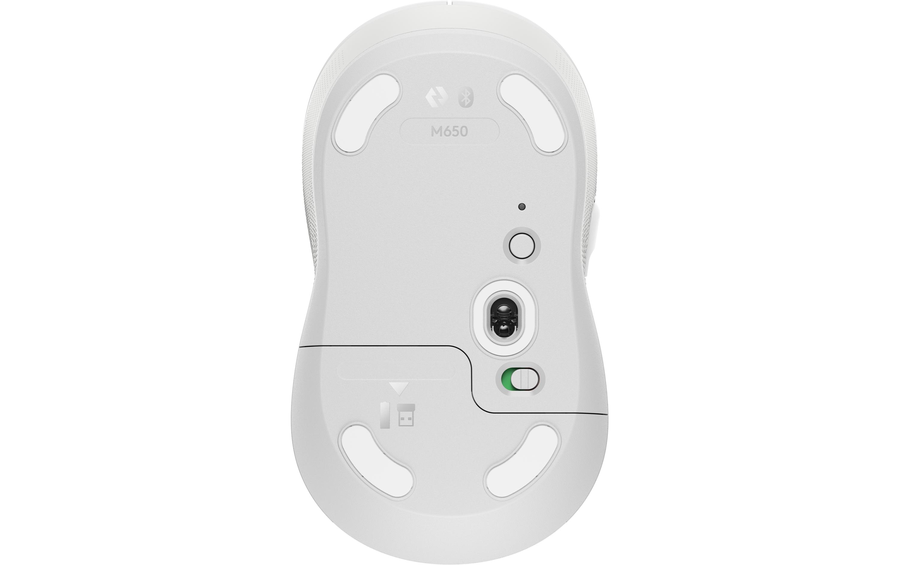 Maus Signature M650 for Business WeissPräzise Wireless-Maus mit «Logitech SilentTouch»-Technologie