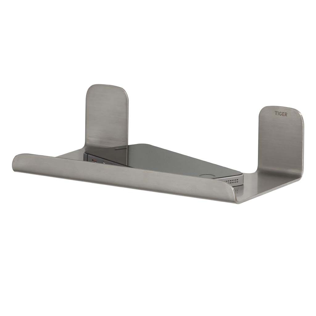 Tiger Colar planchet 18 cm RVS geborsteld