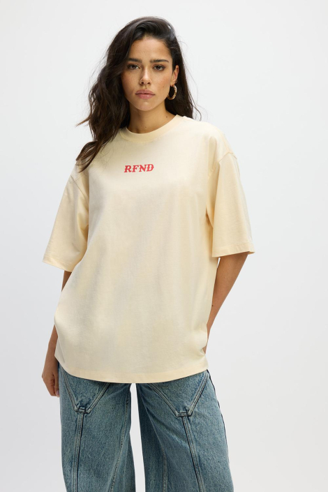Refined Department beige dames t-shirt