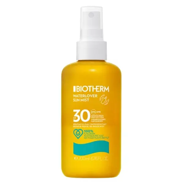 Biotherm Waterlover Sun Mist Protetor Solar Invisível para Rosto e Corpo FPS 30 200ml