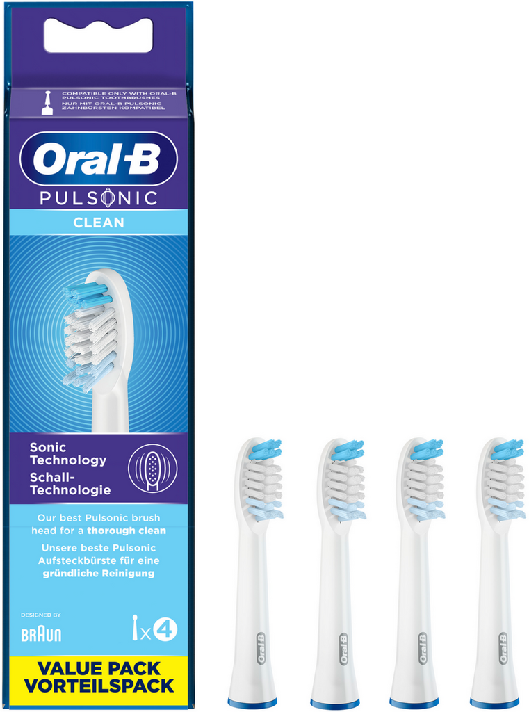 ORAL-B Aufsteckbürsten Pulsonic Clean 4 Stk