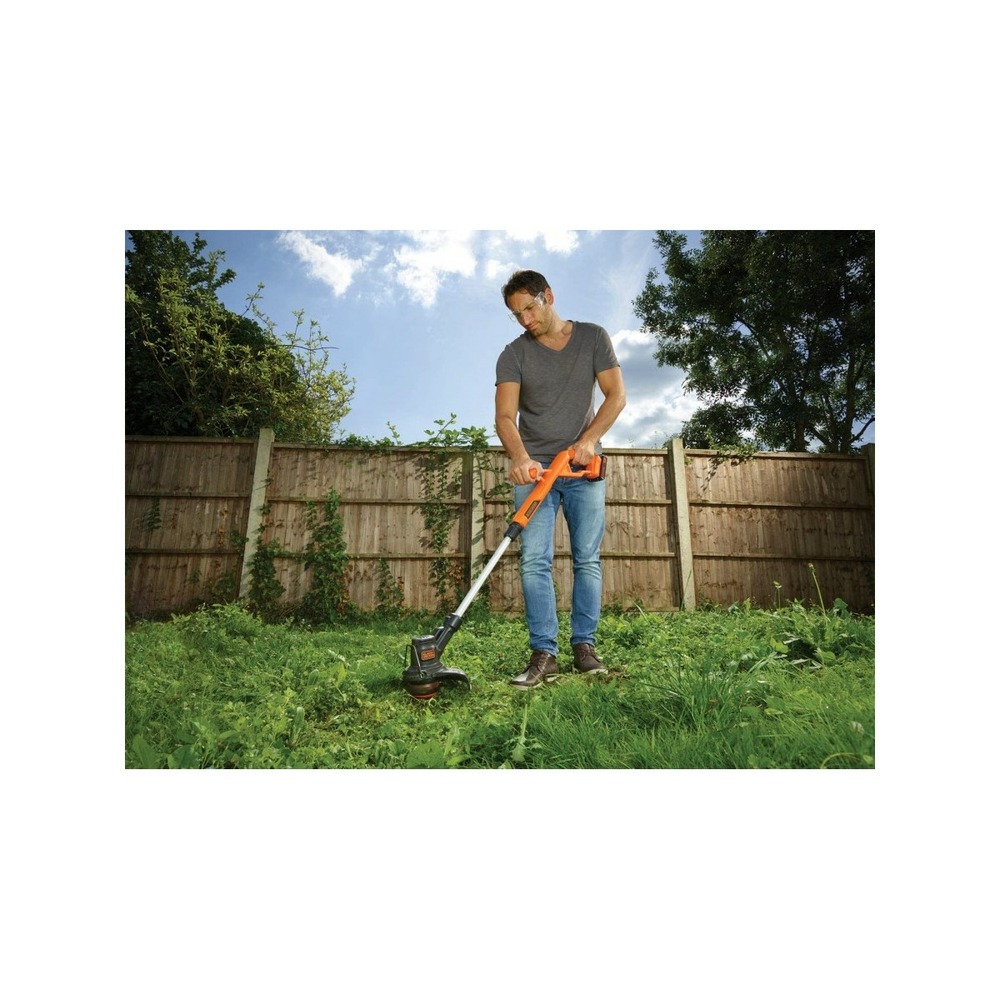 Coupe-bordures 18v + batterie lithium 2.0 ah black & decker chargeur rapide