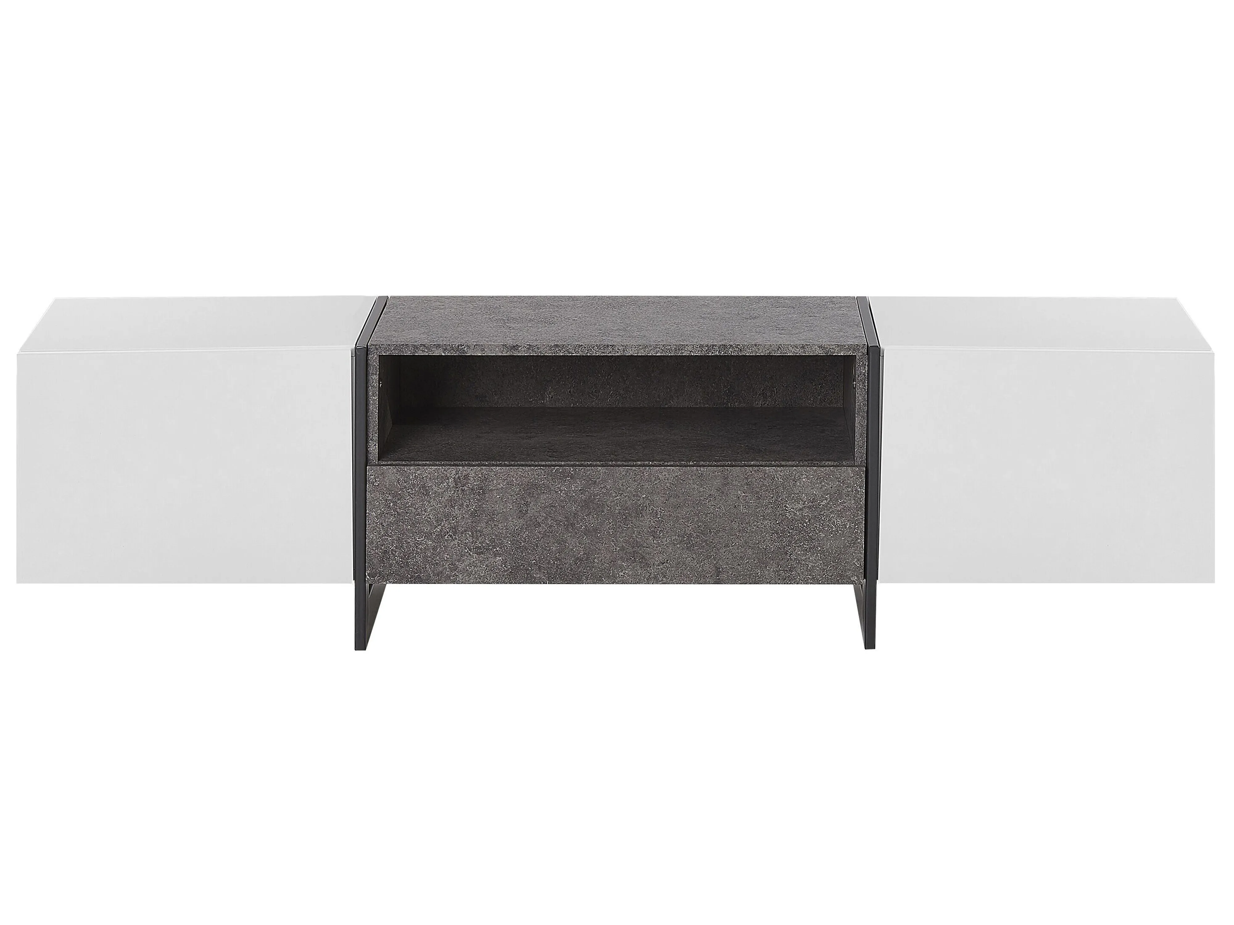 TV-meubel LED RUSSEL Grijs beton-effect
