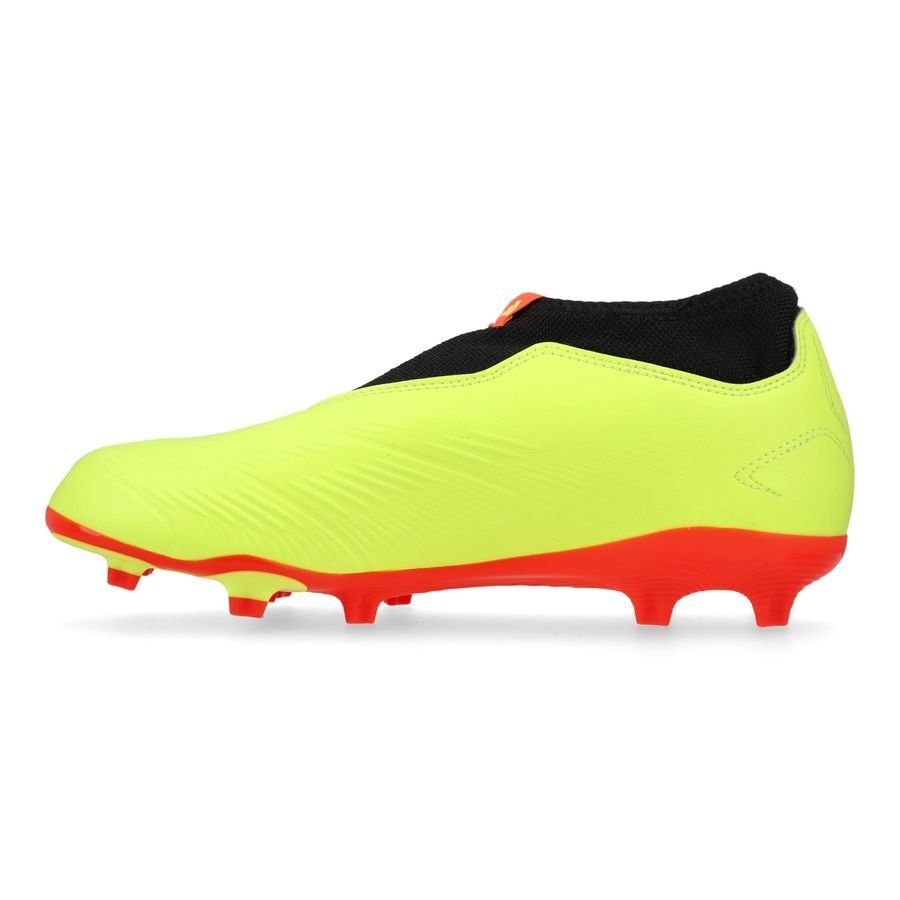 adidas Predator League Laceless FG Energy Citrus - Jaune/Noir/Rouge Enfant