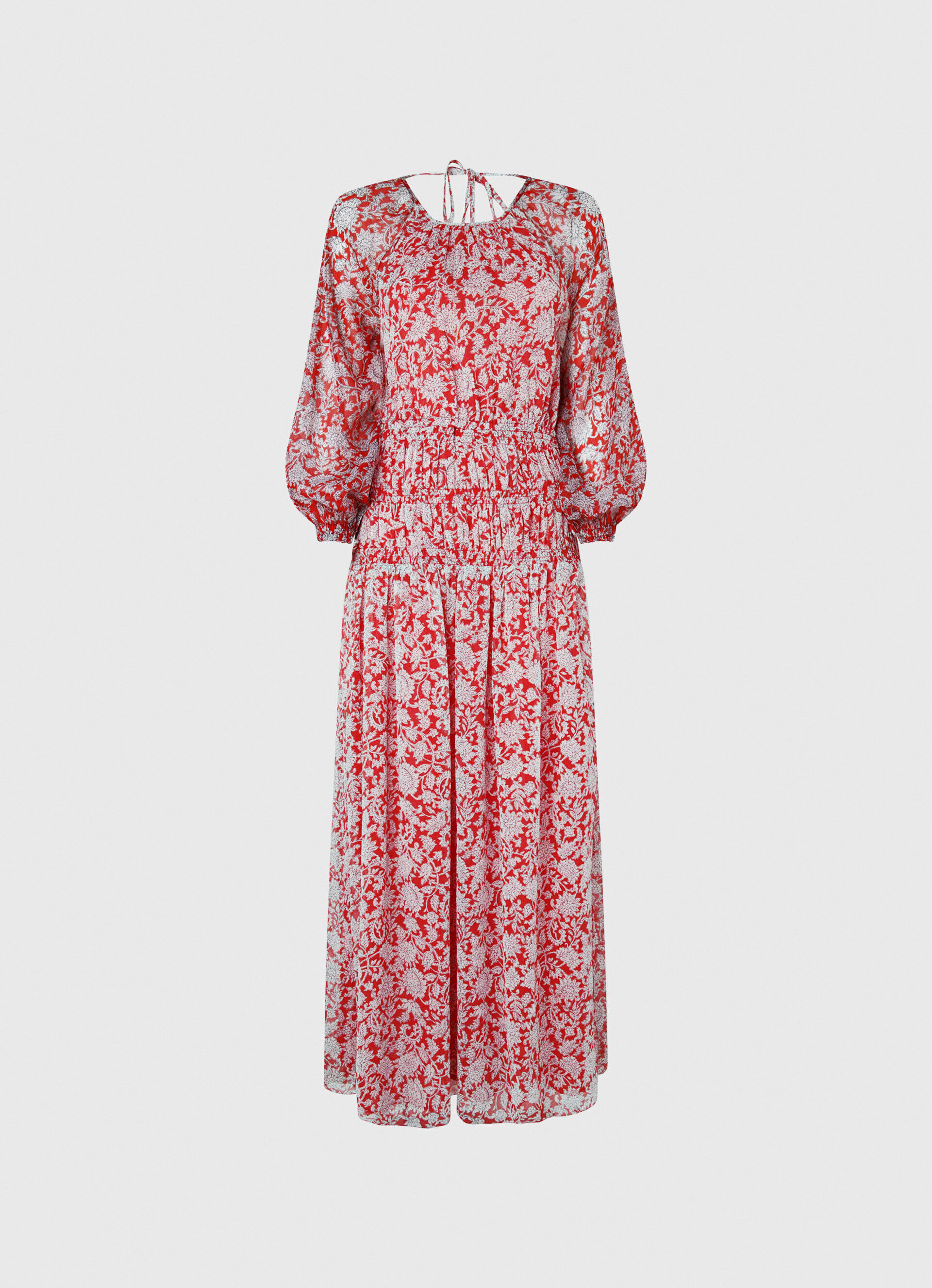 VESTIDO DE CHIFFON - multicolorido