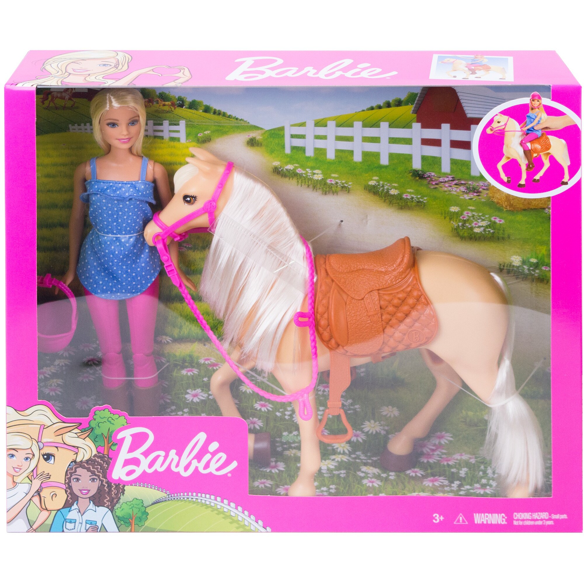 Mattel Puppe Barbie Pferd & Puppe