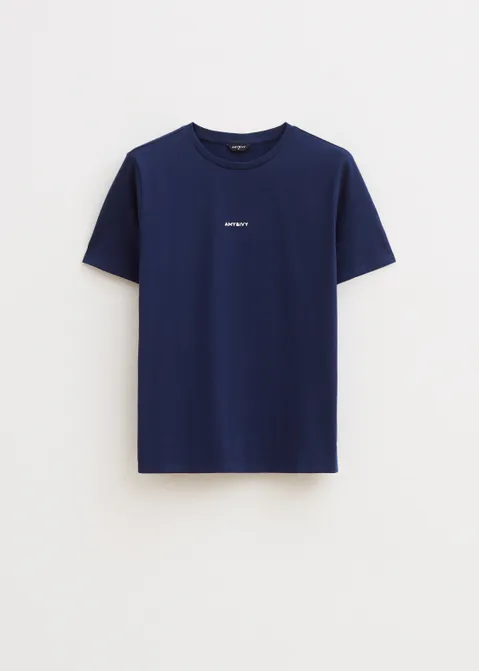 T-shirt met logo blauw (BLW.D)