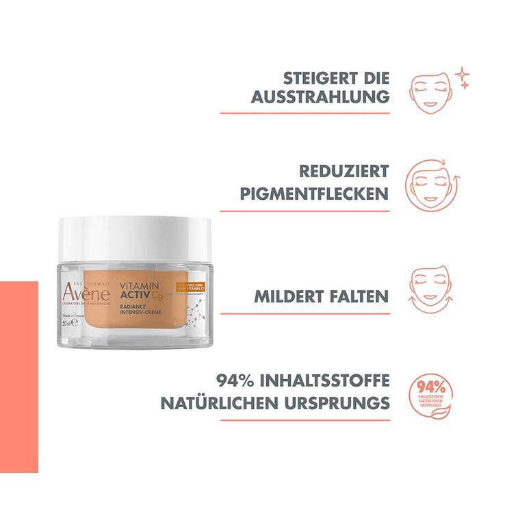 Avene Vitamin Activ Cg Radiance Intensiv-Creme, 50 ml