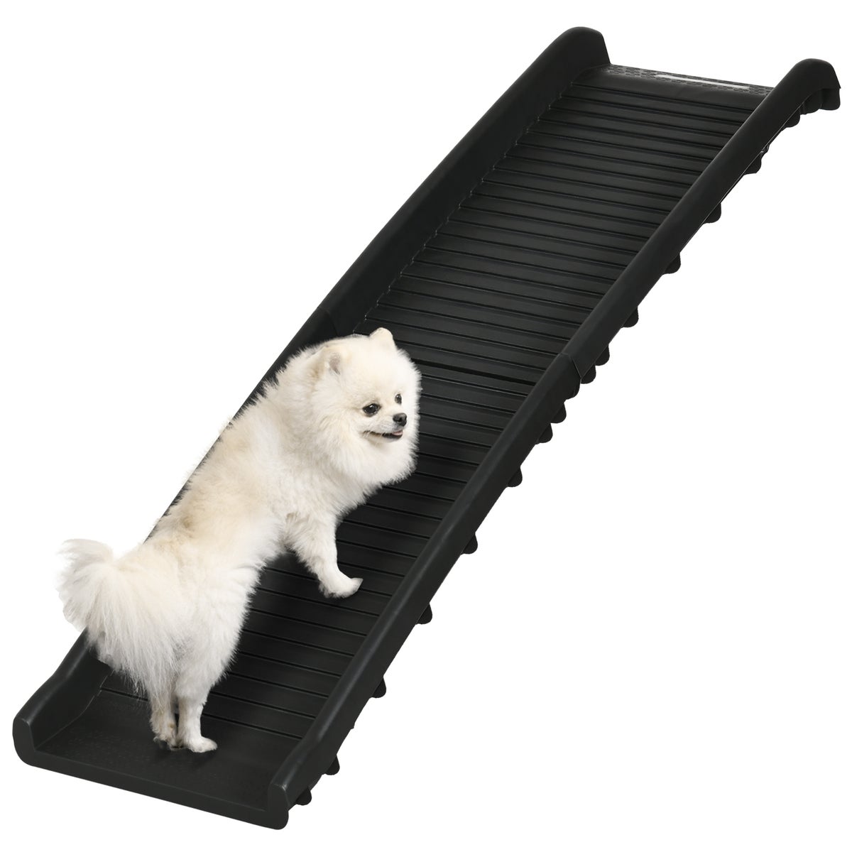 PawHut hondenhelling, 155L x 39B x 14H cm, PP, zwart