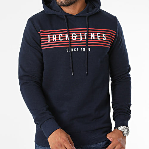 Sweat Capuche Planet Bleu Marine