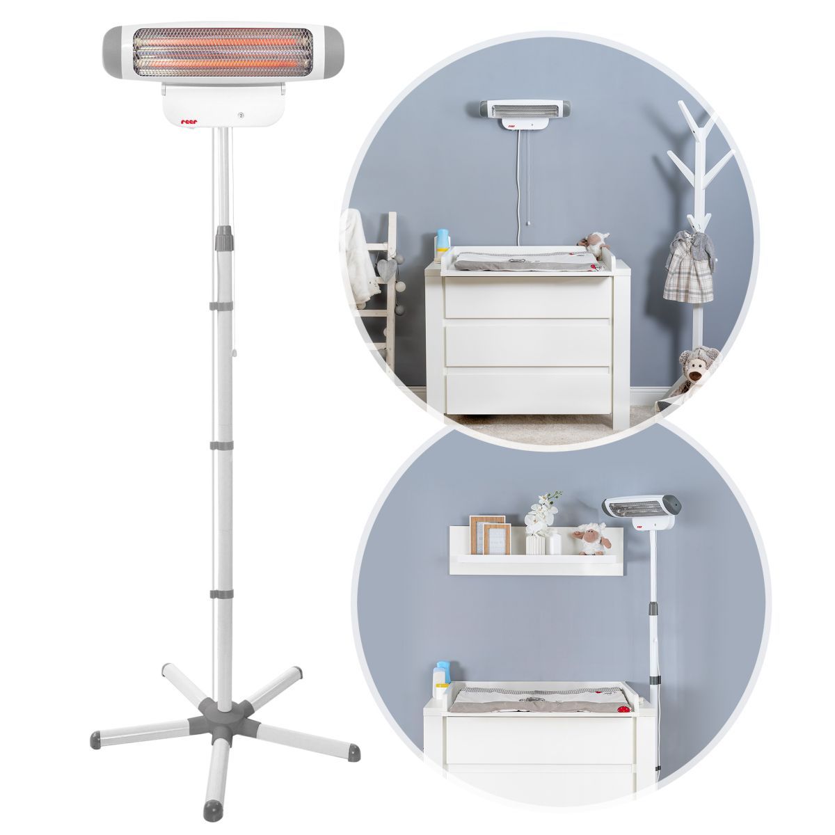 reer 2in1 FeelWell Wickeltisch-Wärmestrahler