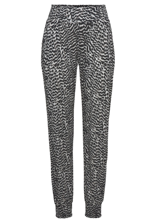 Vivance Jerseyhose  mit Animalprint und Taschen, elastischer Bund, Sommerhose
