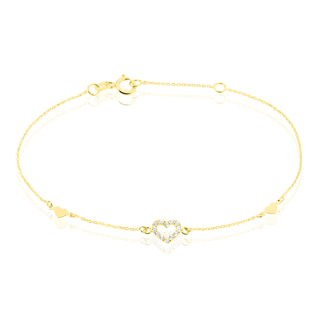 Bracelet Oleanne Or Jaune Oxyde De Zirconium
