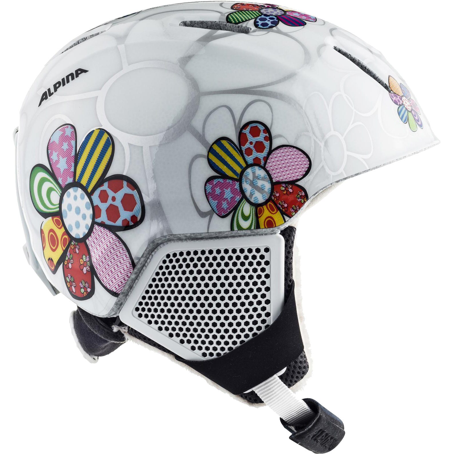 Alpina Carat LX Skihelm Kinder patchwork flower