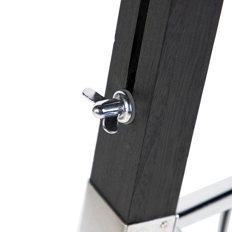 Vloerlamp Tripod zwart met kap 45cm linnen taupe