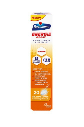Davitamon Energie Boost Ginseng 20 bruistabletten