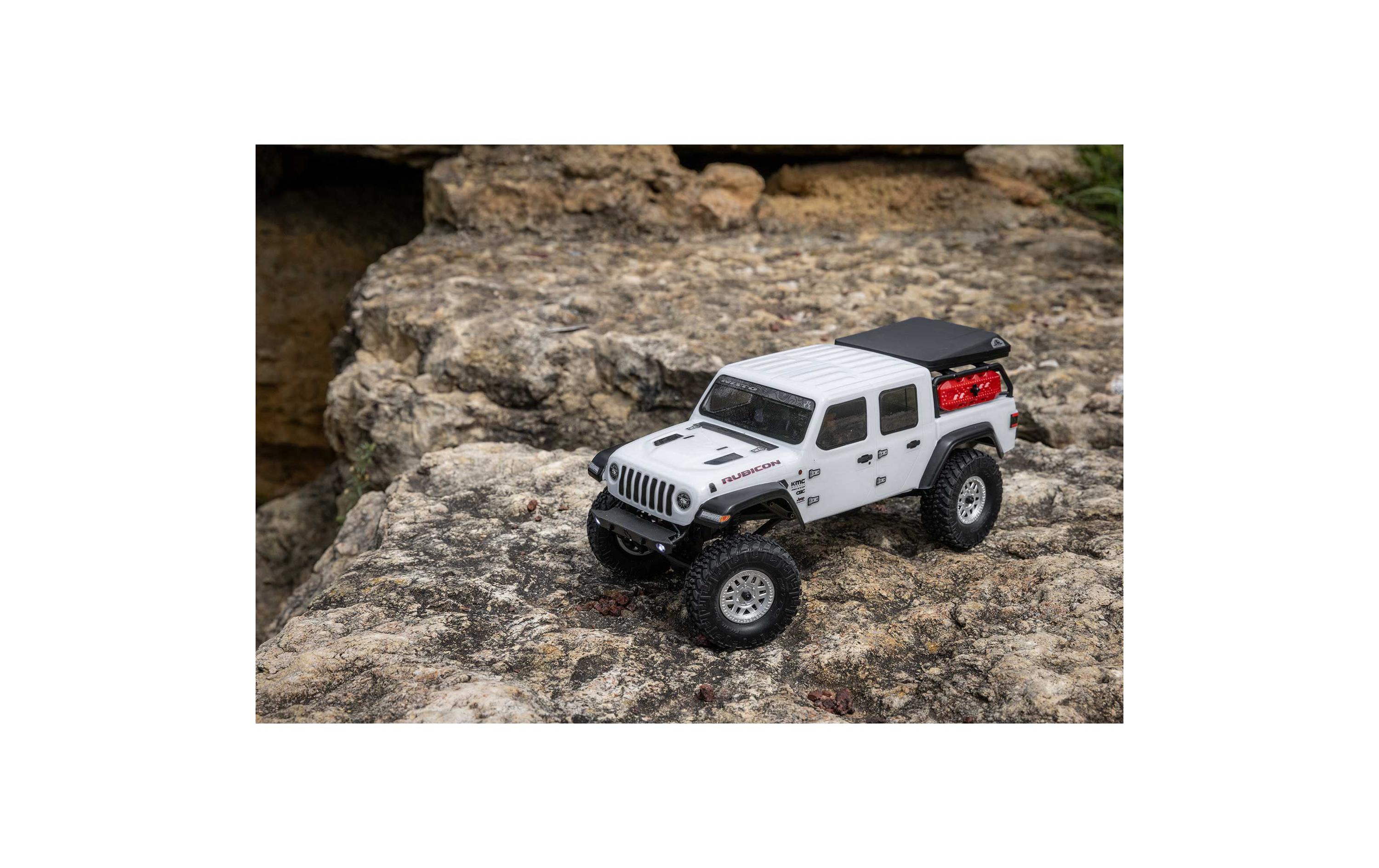 Scale Crawler SCX24 Jeep JT Gladiator Weiss, RTR, 1:24<br>4WD Mini Crawler im Massstab 1:24