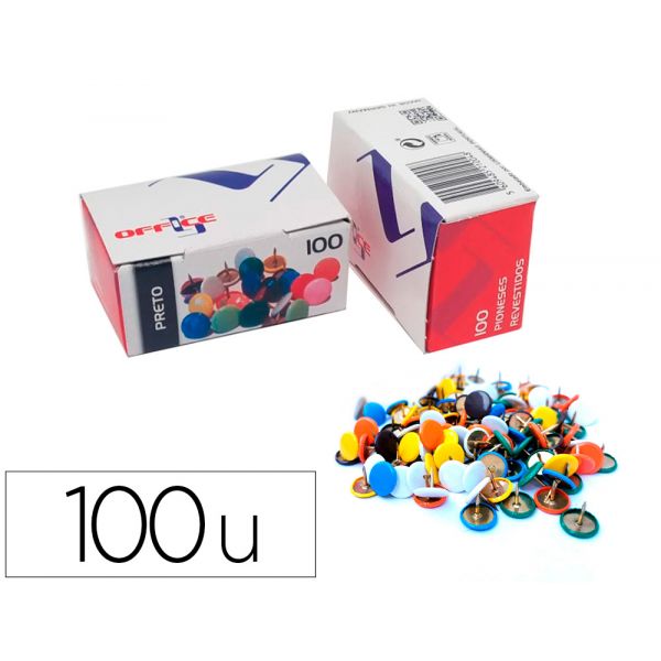 Lismânia Pioneses L-office Preto Pack 100 Un