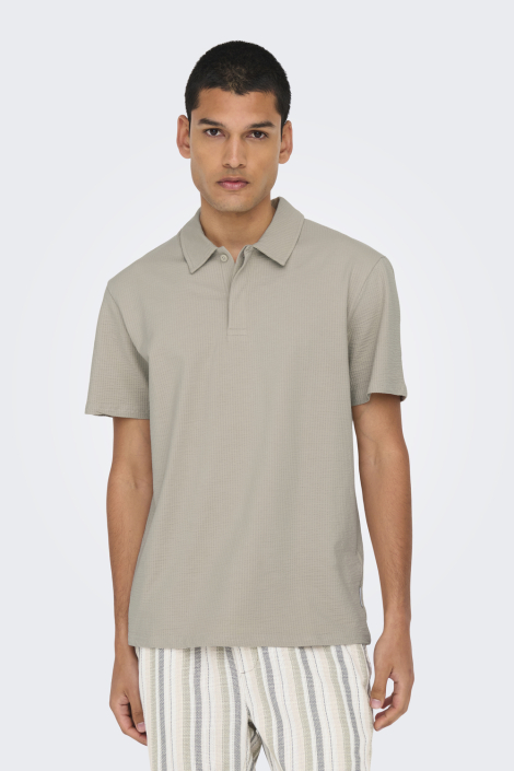 Only & Sons beige heren polo