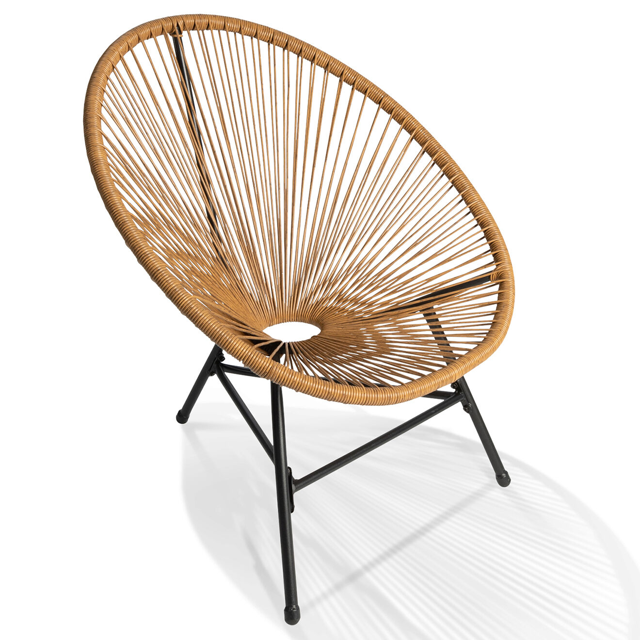 Pratik Garden Salon de jardin 2 places cuba beige/noir