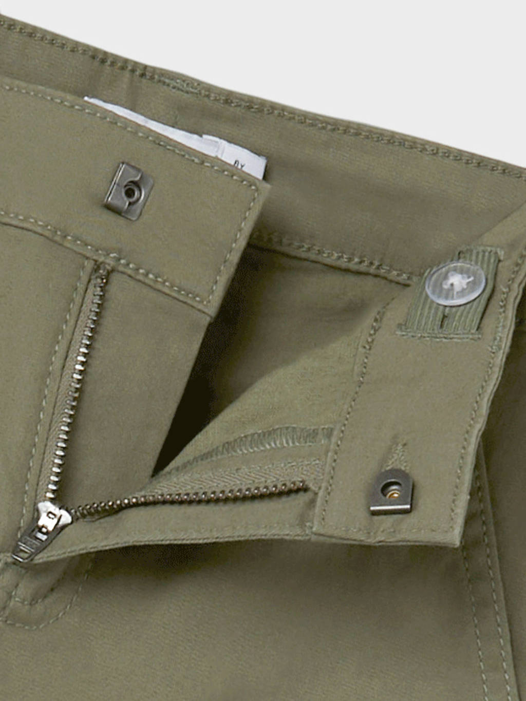 NAME IT wide leg cargobroek NKFROSE army groen