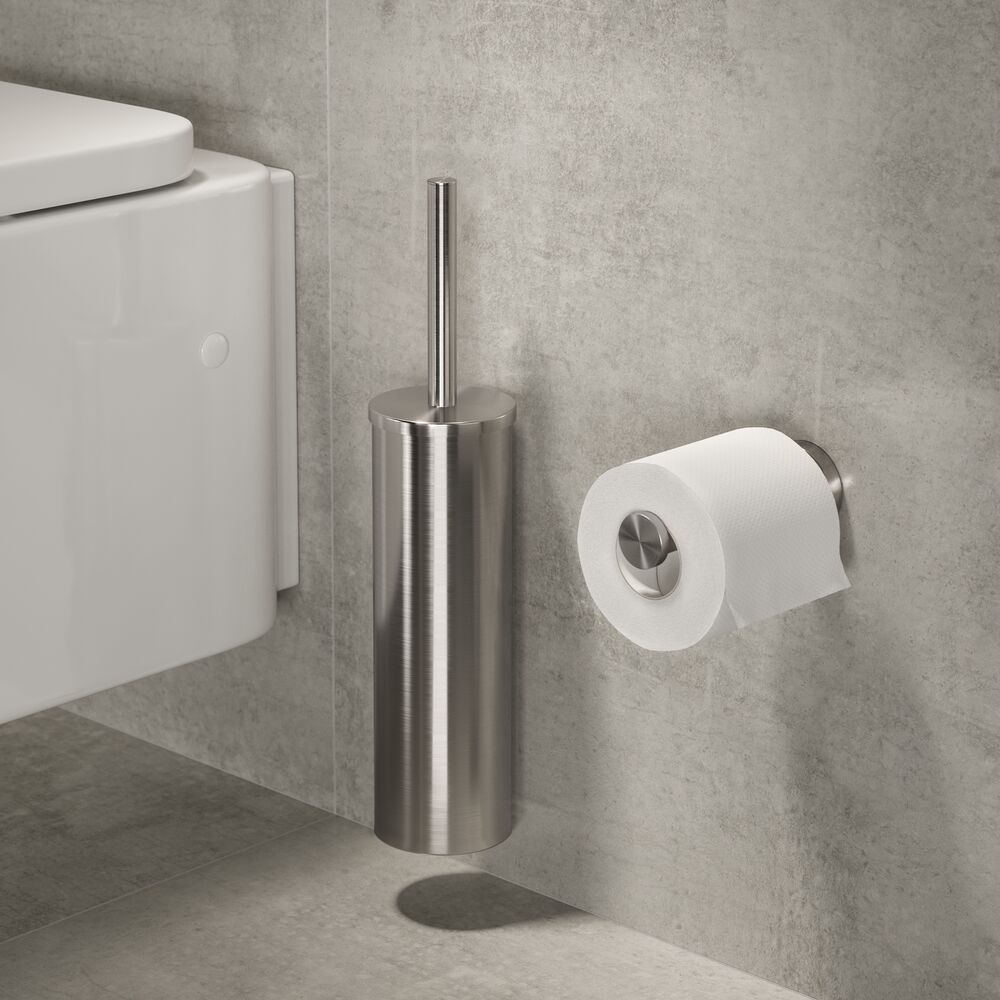 Geesa Nemox toiletborstel met houder RVS geborsteld