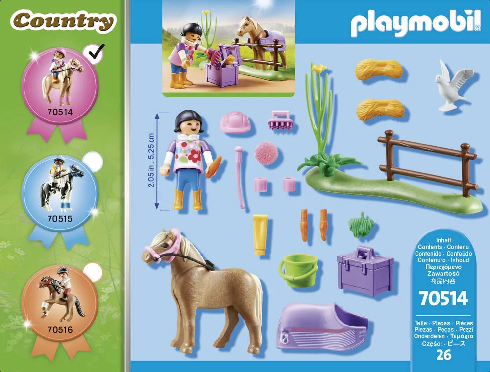 CAVALIERE ET PONEY ISLANDAIS - 70514