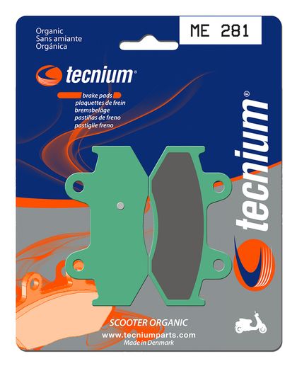 Plaquettes de freins Tecnium Scooter organique - ME281