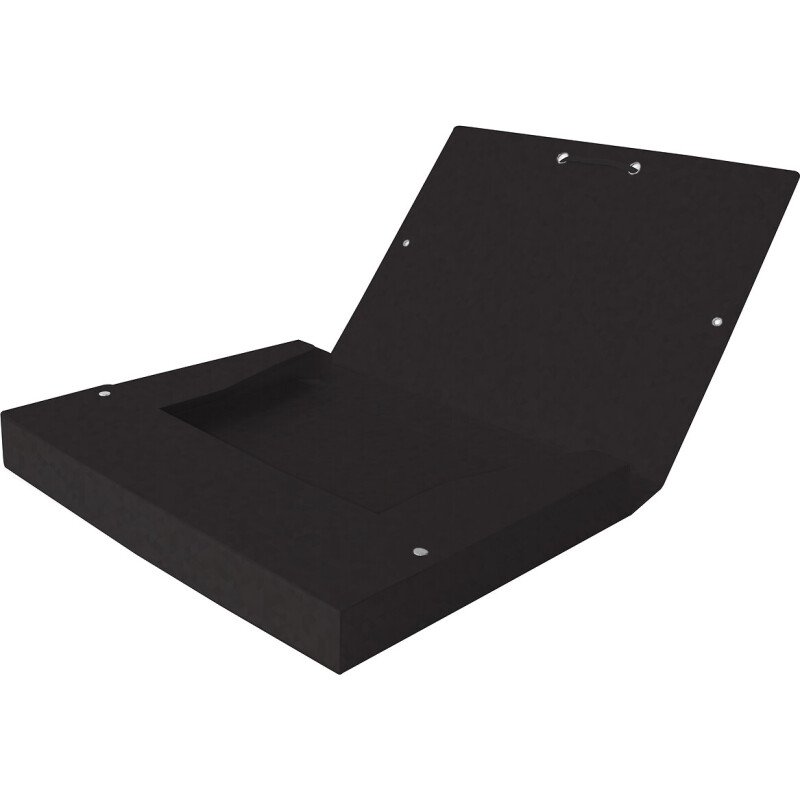 Boîte Oxford capacité standard Top File+ 24x32cm dos 25mm avec élastique couverture carte assorti
