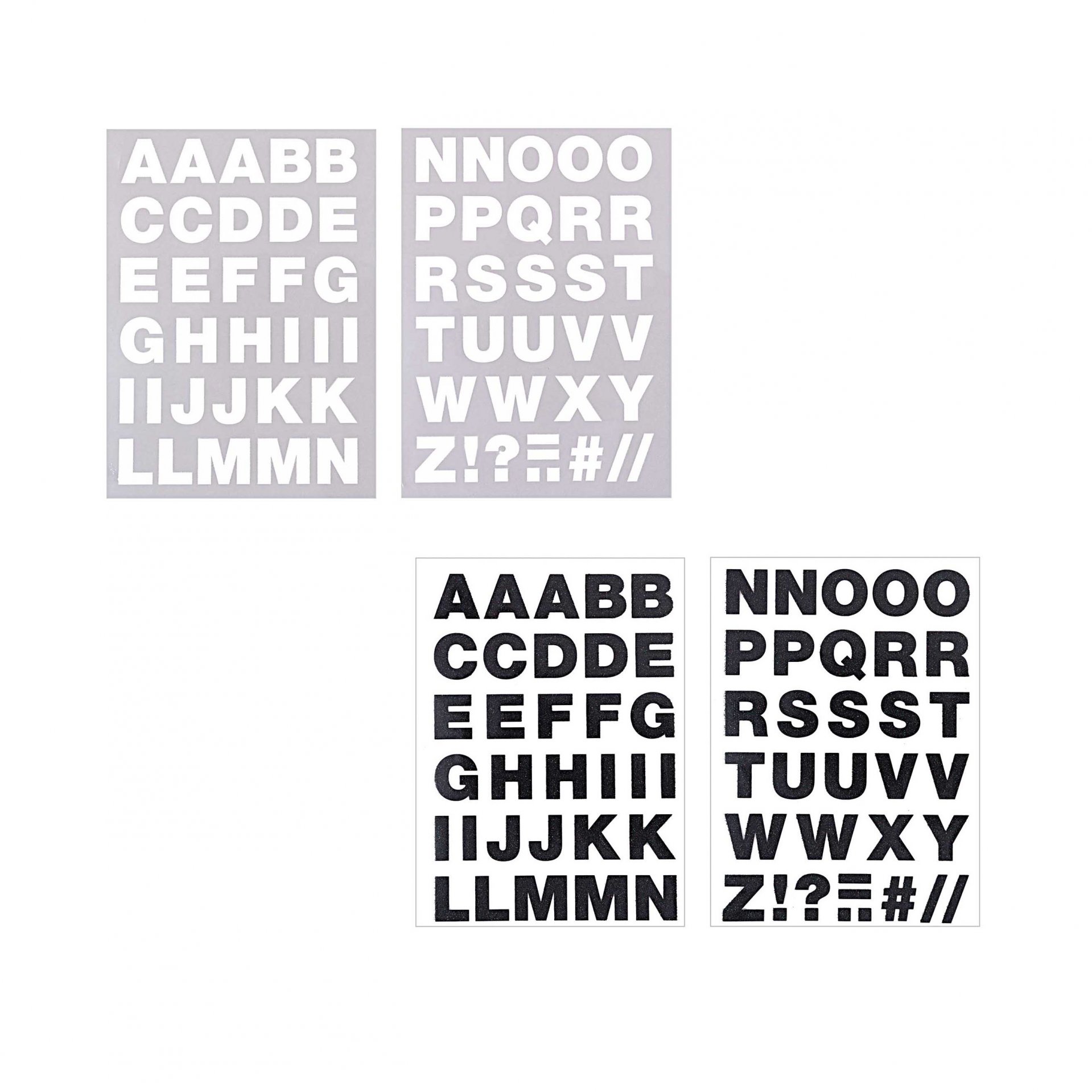 Bügelfolie Buchstaben