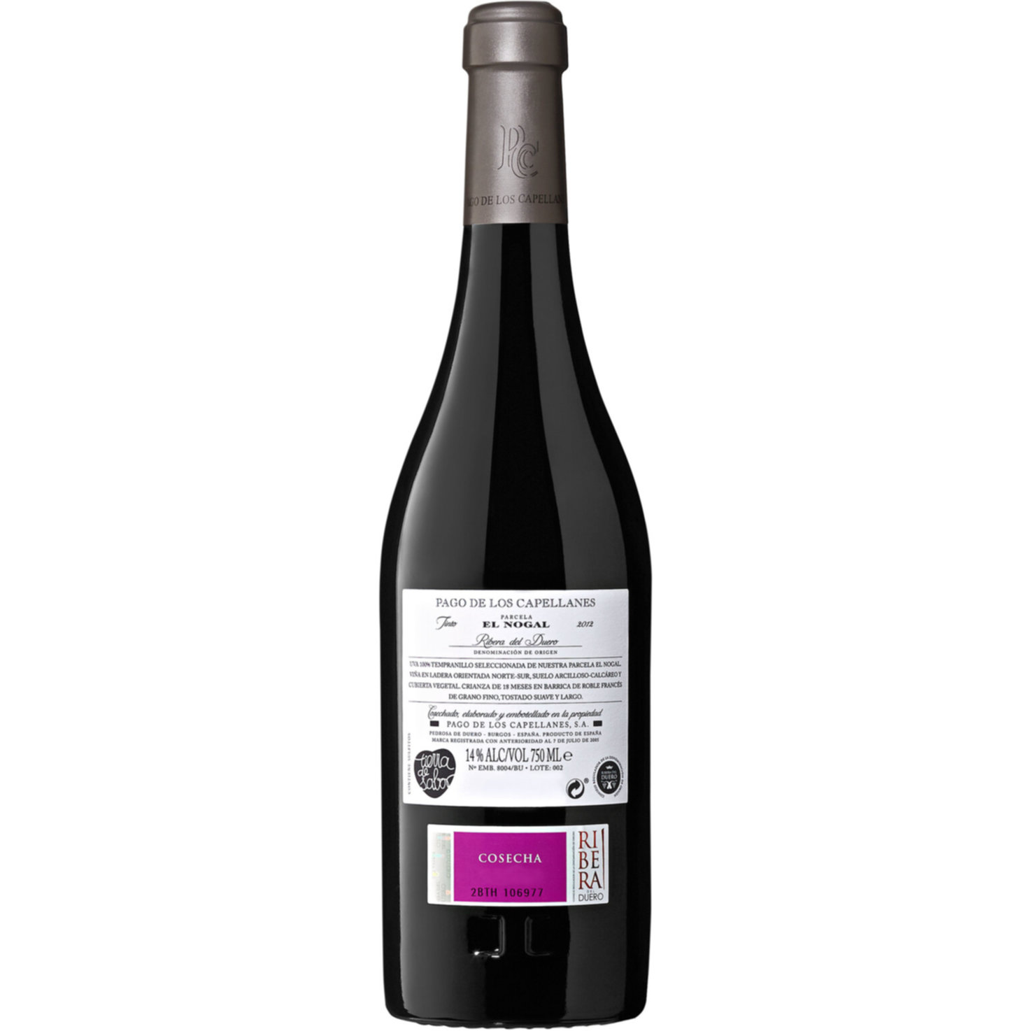 Ribera del Duero DO El Nogal Pago de los Capellanes -75cl