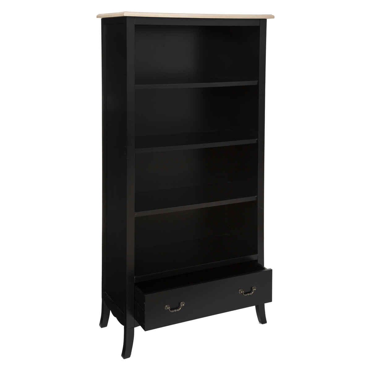 BIBLIOTHEQUE 1 TIROIR CHRYSA NOIR
