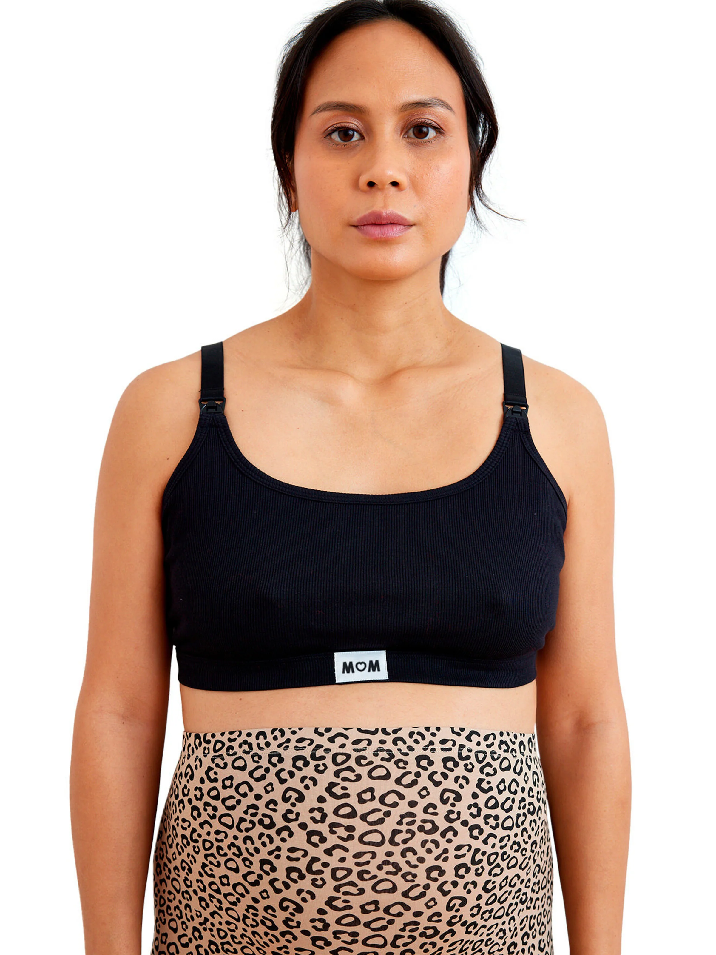 Vertbaudet Bio-Kollektion: Homewear-Bustier für Schwangerschaft und Stillzeit schwarz