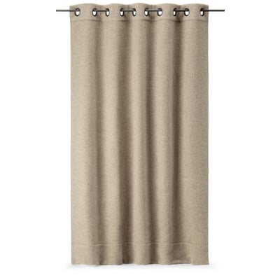 Wärmeschutzvorhang Wollfries, Beige, Länge 220 cm