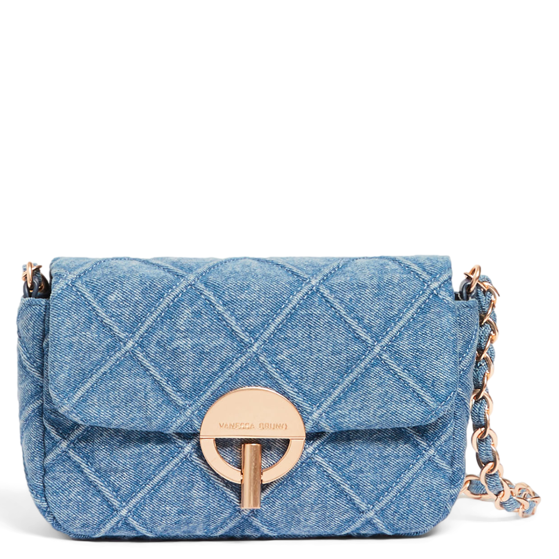MOON - Sac bandoulière en demin de coton | Bleu